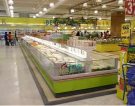 超市专用冷冻食品存放双岛柜厂家直销