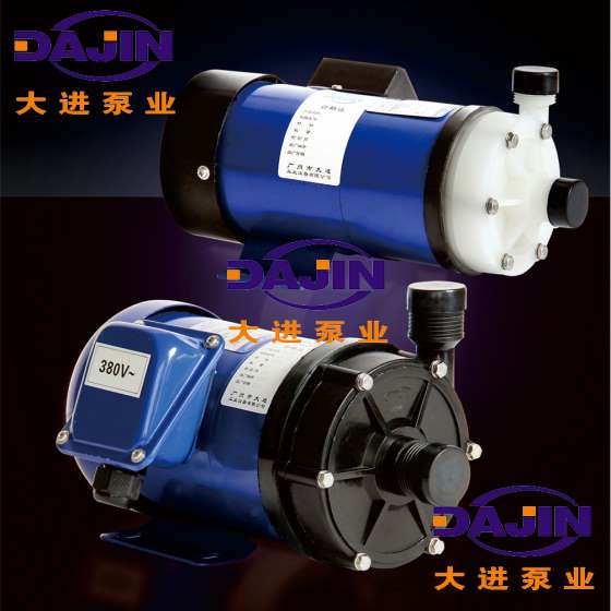 广州大进泵业厂家直销PVDF衬氟塑料DJF-55R型耐腐蚀电镀磁力泵
