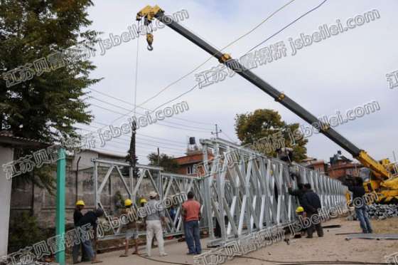 江苏贝雷 贝雷桥 钢便桥应用 尼泊尔贝雷桥安装 专业品质 价格低